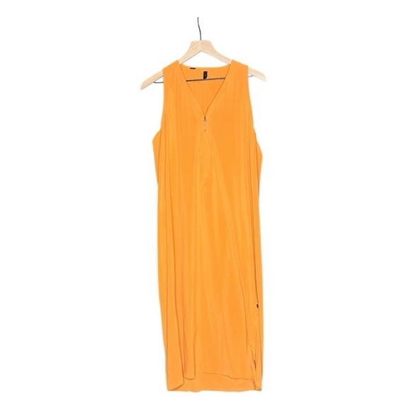Lululemon Lab Sarala Dress In True Tangerine Size Large Sleeveless - Picture 2 of 7